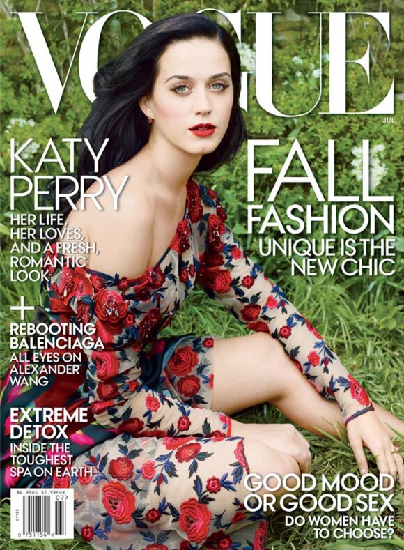 Katy Perry en couverture du Vogue US pour juillet 2013.