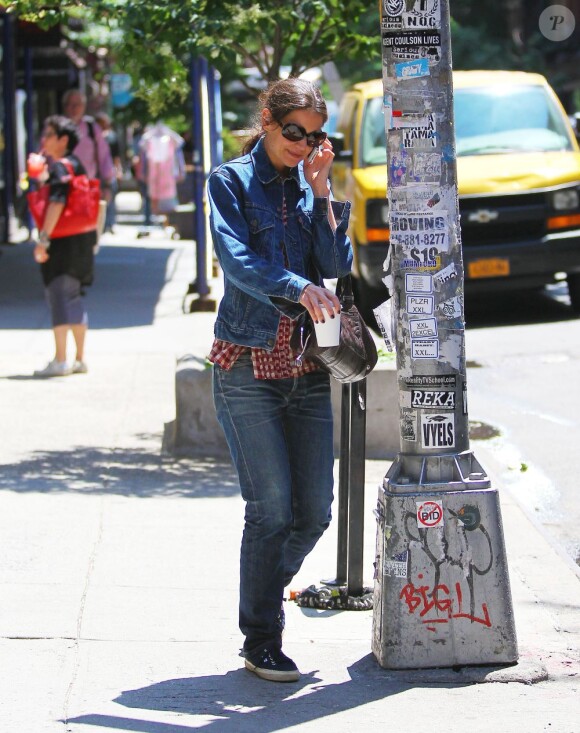 Katie Holmes dans le quartier de SoHo à New York, le 14 juin 2013.