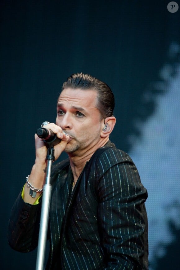 Dave Gahan lors du concert de Depeche Mode au Stade de France, le 15 juin 2013.