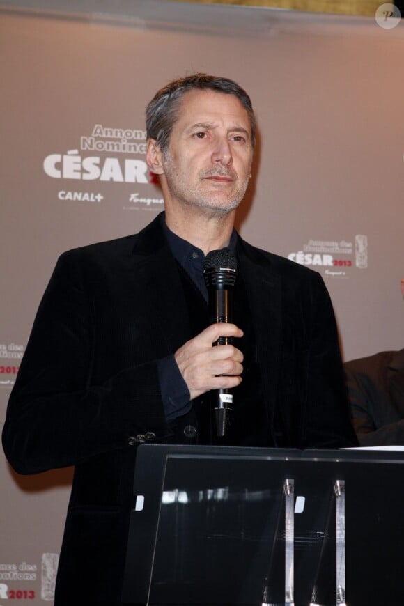 Antoine de Caunes lors de l'annonce des nominations des César le 25 janvier 2013
