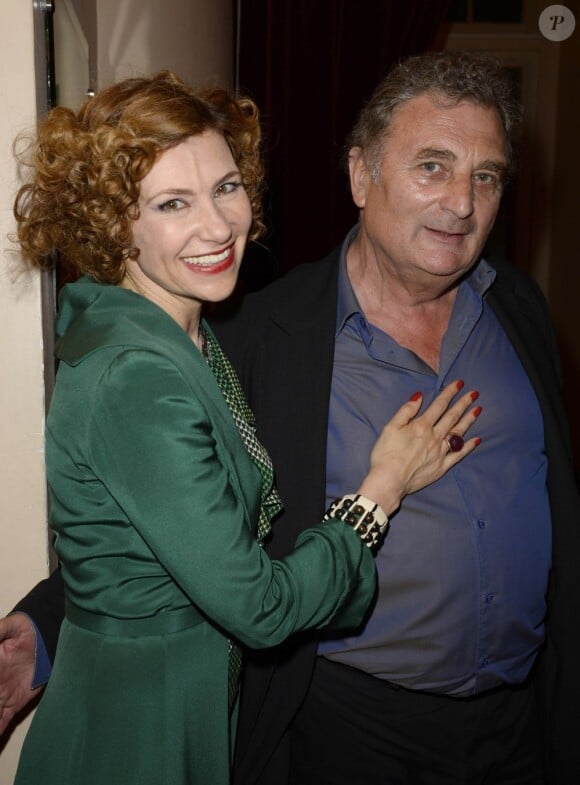 Florence Pernel et son mari Patrick Rotman - Dernière de la pièce "Quadrille" au Théâtre Édouard-Vll, à Paris le 18 juin 2013.