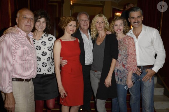 François Berléand, Sandrine Kiberlain, François Vincentelli, Valérie Lemercier, Florence Pernel, Bernard Murat, Pascal Arbillot - Dernière de la pièce "Quadrille" au Théâtre Édouard-Vll, à Paris le 18 juin 2013.