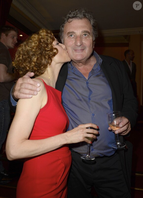 Florence Pernel et son mari Patrick Rotman - Dernière de la pièce "Quadrille" au Théâtre Édouard-Vll, à Paris le 18 juin 2013.