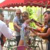 Christian Audigier et sa compagne Nathalie Sorensen ont retrouvé Charles Aznavour à Saint-Rémy-de-Provence au Bistrot de Marie où ils ont assisté à un concert privé des Gipsy Kings et du chanteur Nicolas Reyes le 17 juin 2013