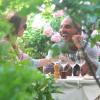 Déjeuner romantique pour Christian Audigier et Nathalie Sorensen à Avignon le 17 juin 2013
