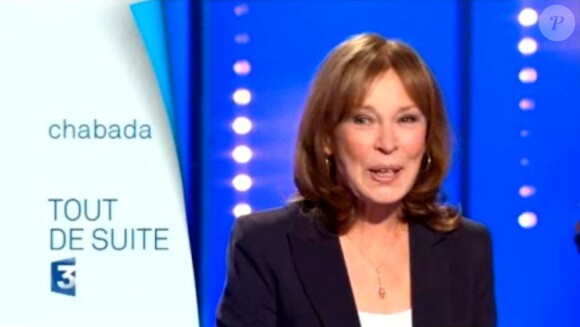 Kitty Bécaud sur le plateau de "Chabada", spéciale Gilbert Bécaud dimanche 23 juin 2013 à 17h sur France 3.