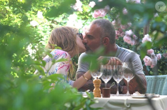 Déjeuner romantique pour Christian Audigier et Nathalie Sorensen à Avignon le 17 juin 2013