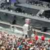 Un robot en fer blanc de 5 mètres de haut au concert de Muse au Stade de France le 21 juin 2013.