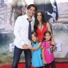 Gilles Marini et sa famille lors de la projection du film Lone Ranger à Los Angeles le 22 juin 2013