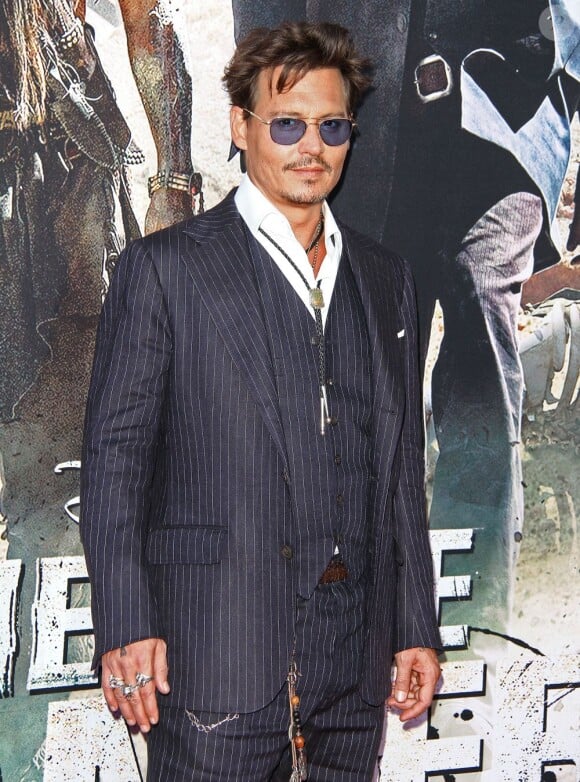 Johnny Depp - People a la premiere de 'The Lone Ranger" a Disney California Adventure, Anaheim en Californie, le 22 juin 2013