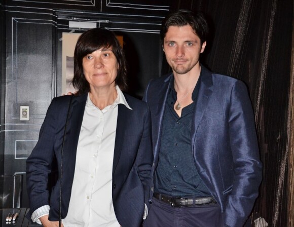 Catherine Corsini et Raphaël Personnaz lors de la conférence de presse du film Trois Mondes au Festival du film français au Japon, à Tokyo le 23 juin 2013