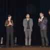 Bernard Murat, Muriel Haïm, Olivier Nakache, Eric Toledano et Ary Abittan - Soirée de Gala pour l'association "Un Coeur Pour la Paix " à l'occasion du spectacle d'Ary Abittan au Théâtre Edouard VII à Paris le 24 juin 2013.