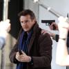 Liam Neeson sur le tournage de A Walk Among the Tombstones à New York le 8 avril 2013
