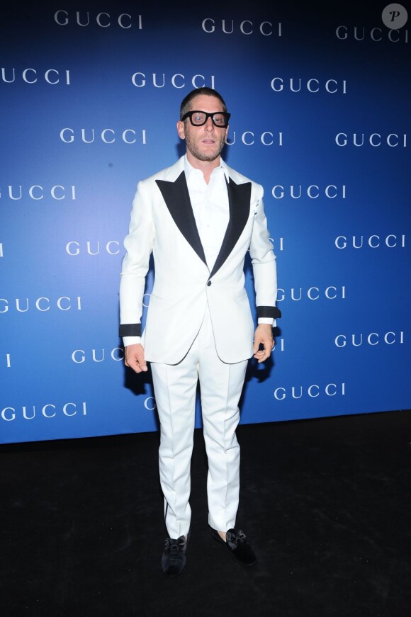 Lapo Elkann assiste à l'inauguration de la nouvelle boutique Gucci Homme à Milan, le 23 Juin 2013.