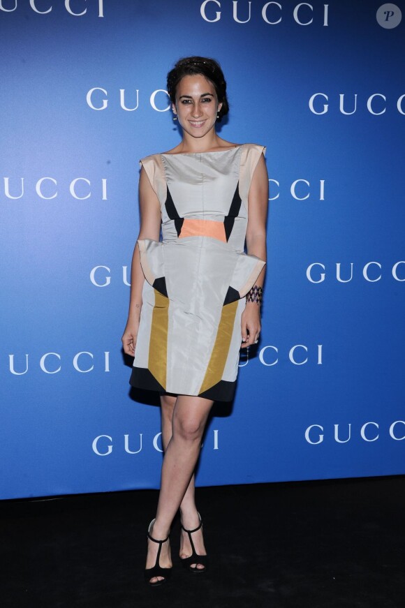 Delfina Delettrez Fendi assiste à l'inauguration de la nouvelle boutique Gucci Homme à Milan, le 23 Juin 2013.