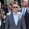 James Franco arrive au défilé Gucci printemps-été 2014 à Milan. Le 24 juin 2013.