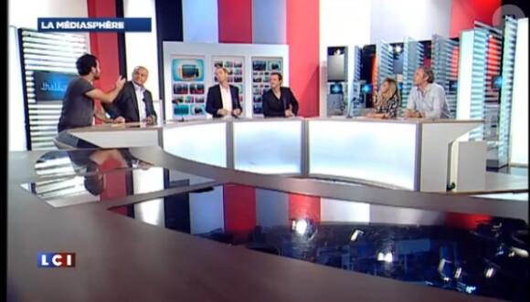 Cyril Hanouna dans la médiasphère d'LCI, le 24 juin 2013.