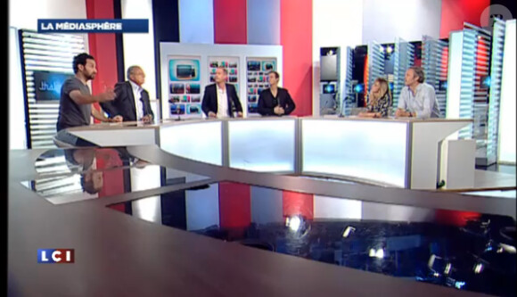 Cyril Hanouna dans la médiasphère d'LCI, le 24 juin 2013.