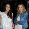 Elisa Tovati et Hélène de Fougerolles à l'inauguration de la Villa Maillot dans le 16e arrondissement de Paris, le 25 juin 2013.