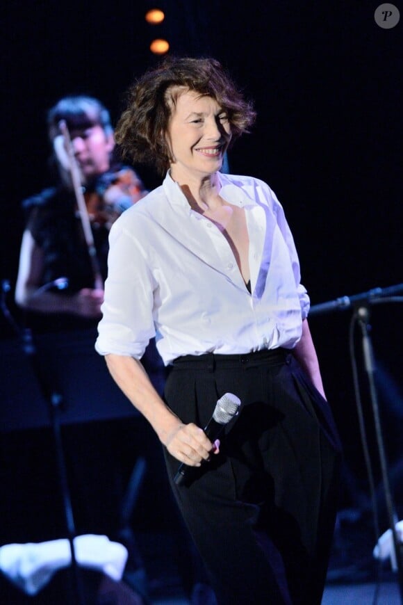 Jane Birkin en concert à Paris, le 26 juin 2013.
