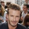 David Beckham, invité de marque du défilé homme Louis Vuitton printemps-été 2014 au Parc André Citroën. Paris, le 27 juin 2013.