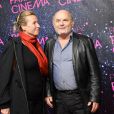 Jean-François Stevenin et sa femme à la première du film La Vénus à la fourrure à l'occasion de l'ouverture du festival Paris Cinéma à Paris, le 27 juin 2013.