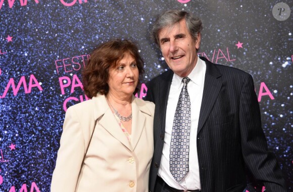 Bernard Menez et sa femme à la première du film La Vénus à la fourrure à l'occasion de l'ouverture du festival Paris Cinéma à Paris, le 27 juin 2013.