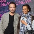 Vincent Pérez et Karine Silla à la première du film La Vénus à la fourrure à l'occasion de l'ouverture du festival Paris Cinéma à Paris, le 27 juin 2013.