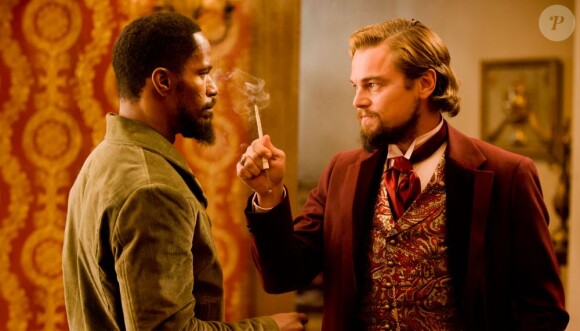 Jamie Foxx et Leonardo DiCaprio dans Django Unchained.