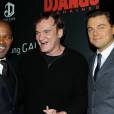 Jamie Foxx, Quentin Tarantino et Leonardo DiCaprio à la première de DJango Unchained au Ziegfeld Theatre à New York, le 11 décembre 2012.