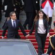  Nicolas Sarkozy et Carla Bruni quittent l'Elysée, le 15 mai 2012. 