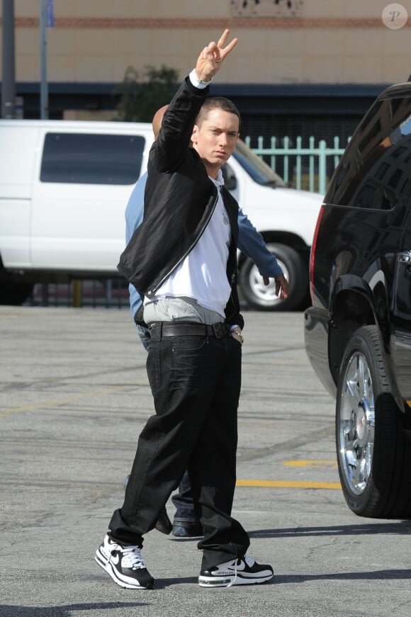 Eminem à Los Angeles, en janvier 2011.