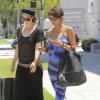 Halle Berry, enceinte, fait du shopping avec une amie a Culver City, le 28 juin 2013 Pregnant 'The Call' actress Halle Berry does some shopping at a furniture with a friend in Culver City, California on June 28, 201328/06/2013 - Culver City