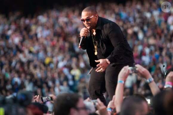 Timbaland lors du concert Sound Of Change Charity au stade de Twickenham à Londres le 1er juin 2013