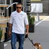 Lewis Hamilton et son chien, le 10 mai 2013.