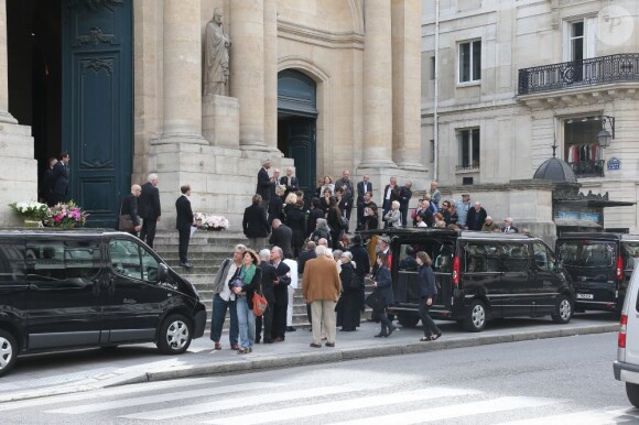 ¬es obsèques de Dominique Constanza en l'église Saint-Roch à Paris le 1er juillet 2013