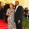 Kanye West, Kim Kardashian - People à la soirée "PUNK : Chaos to Couture" Costume Institute Gala au musée MET à New York. Le 6 mai 2013.