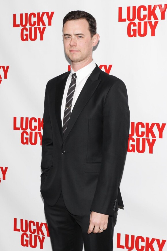 Colin Hanks attending the Broadway Premiere of 'Lucky Guy' starring Tom Hanks at Broadhurst Theatre in New York City, NY, USA on April 1, 2013. It is the third collaboration between Tom Hanks and Nora Ephron, following the films 'Sleepless' in Seattle and 'You've Got Mail.' Photo by Andrew Toth/Startraks/ABACAPRESS.COM02/04/2013 - New York City