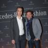 Jean-Paul Rouve et Stéphane Boutier (directeur Marketing Mercedes-Benz) à la soirée haute couture organisée à la Mercedes-Benz Gallery des Champs-Elysées à Paris, le 2 juillet 2013.
