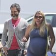 Busy Phillips et son mari Marc Silverstein vont dejeuner à West Hollywood, le 12 juin 2013.