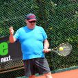 French sports journalist Pierre Menes participates at a celebrities tennis tournament to benefit of the charity's association 'Enfant Star et Match', in Antibes, France on July 10, 2013. Photo by Patrice Masante/ABACAPRESS.COM10/07/2013 - Antibes