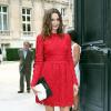 L'actrice Astrid Bergès-Frisbey arrive à l'hôtel Salomon de Rotschild pour assister au défilé Valentino. Paris, le 3 juillet 2013.