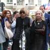 Anna Wintour et Franca Sozzani arrivent à l'hôtel Salomon de Rotschild pour assister au défilé Valentino. Paris, le 3 juillet 2013.