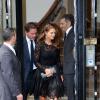 La princesse Madeleine de Suède quitte une boutique Valentino et se rend au Plaza pour dîner. Paris, le 3 juillet 2013.