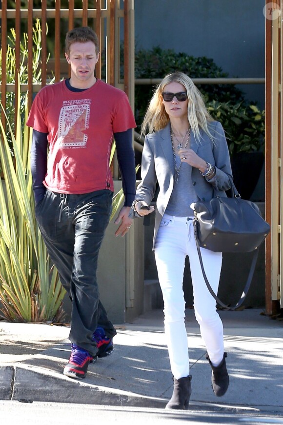 Gwyneth Paltrow et Chris Martin à Los Angeles le 25 octobre 2012