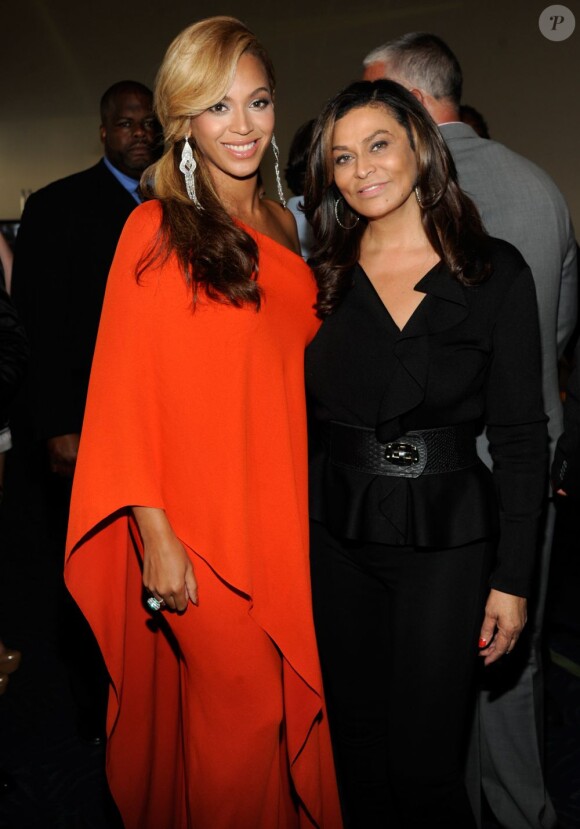 Beyonce et sa mère Tina Knowles en août 2011