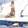 Exclusif - Luis Figo et ses filles profitent de vacances à bord du yacht Jax of Ibiza. Ibiza, le 29 juin 2013.