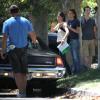 Exclusif - Courteney Cox sur le tournage du film Hello I Must Be Going, en Californie, le 8 juillet 2013.