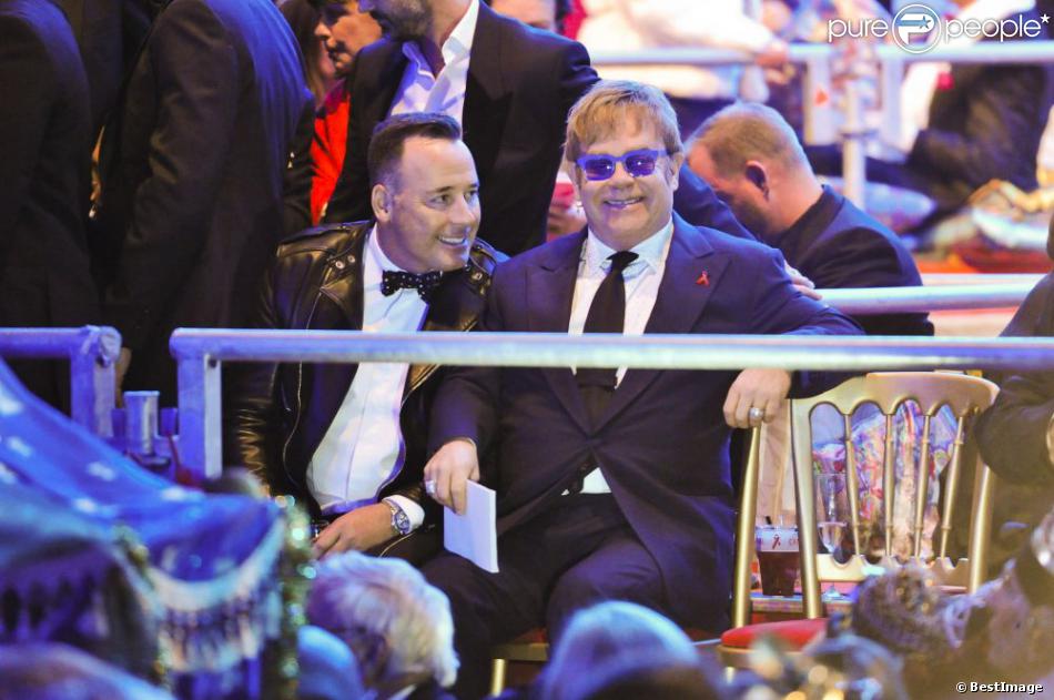 Elton John et David Furnish au &quot;Life Ball 2013&quot; à Vienne, le 25 mai 2013.