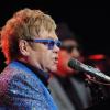 Elton John en concert à Montevideo, le 4 mars 2013.
